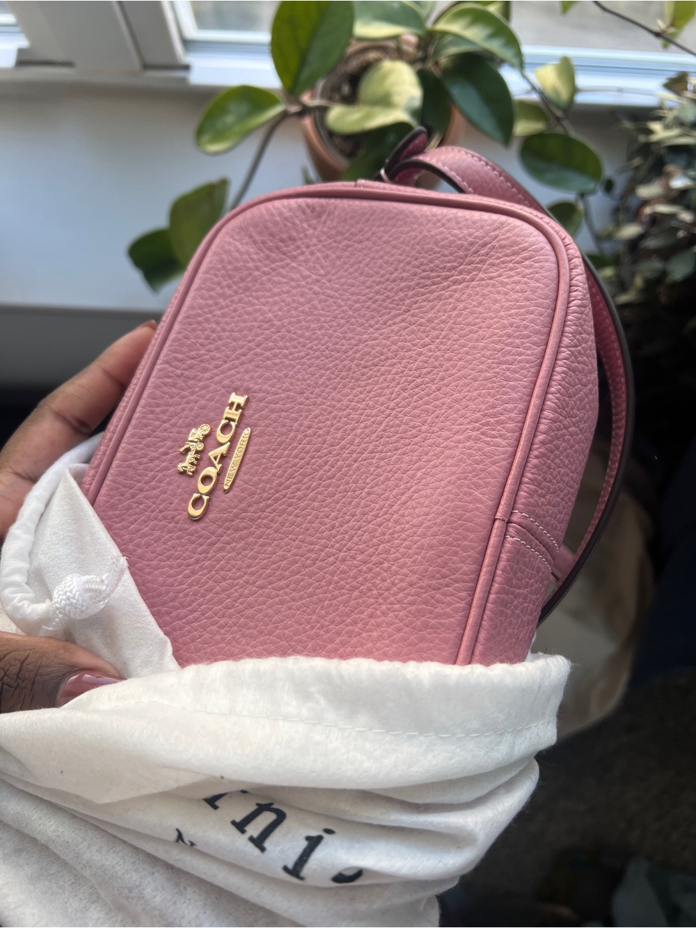 Pink Coach Mini Jamie Camera Bag